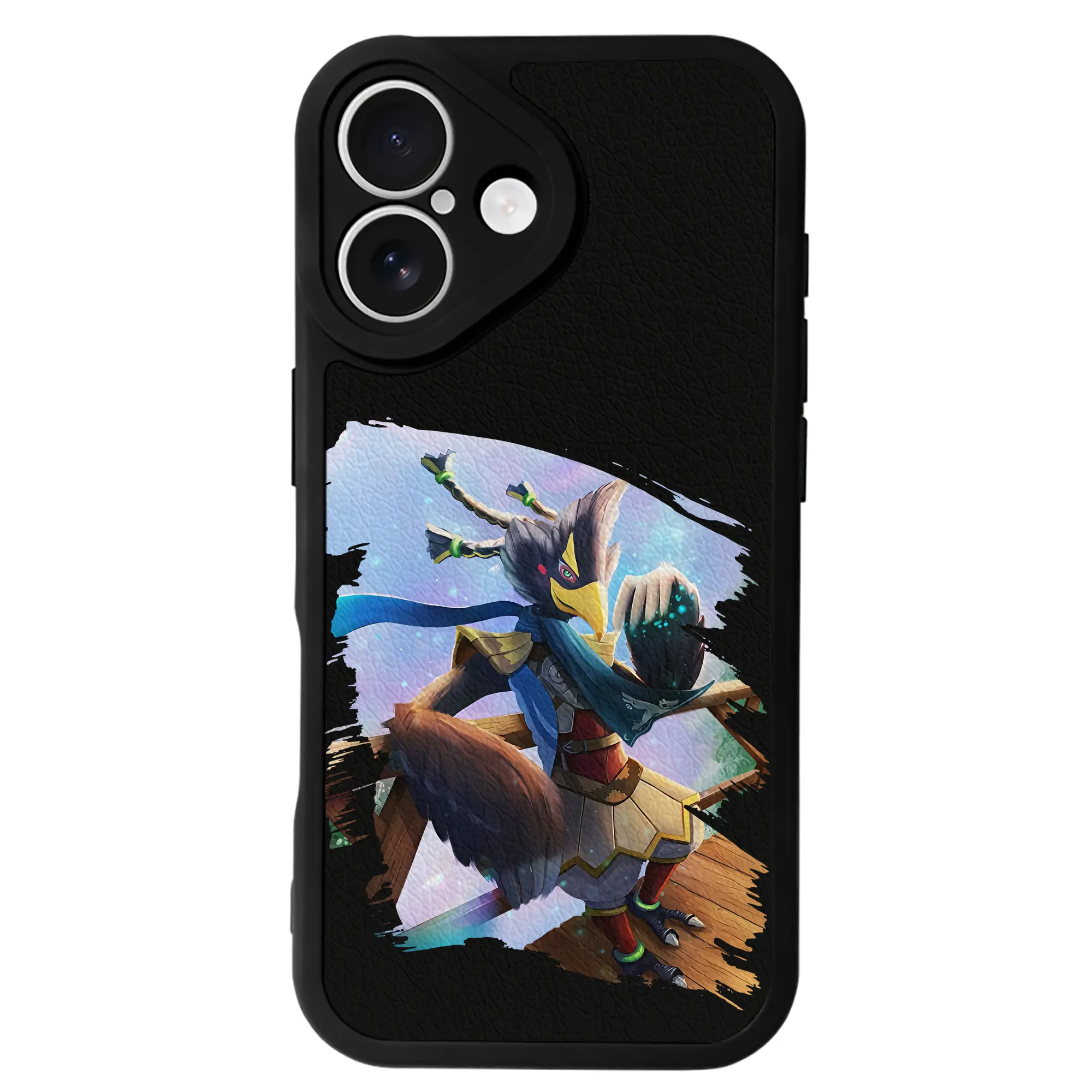 ゼルダの伝説 グッズ,Revali - IPhone 16シリーズ対応 ・ シリコンスマホケース ・ レザー調 ・ 高精度フィット ・ 耐衝撃 ・ ワイヤレス充電対応 ・ 精密カット